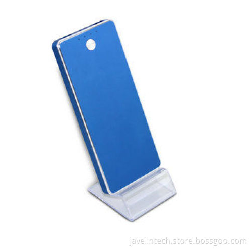 Li-polymer battery power bank, large capacity 12,000mAh output 1A, 2.1A + 4 LED indicators